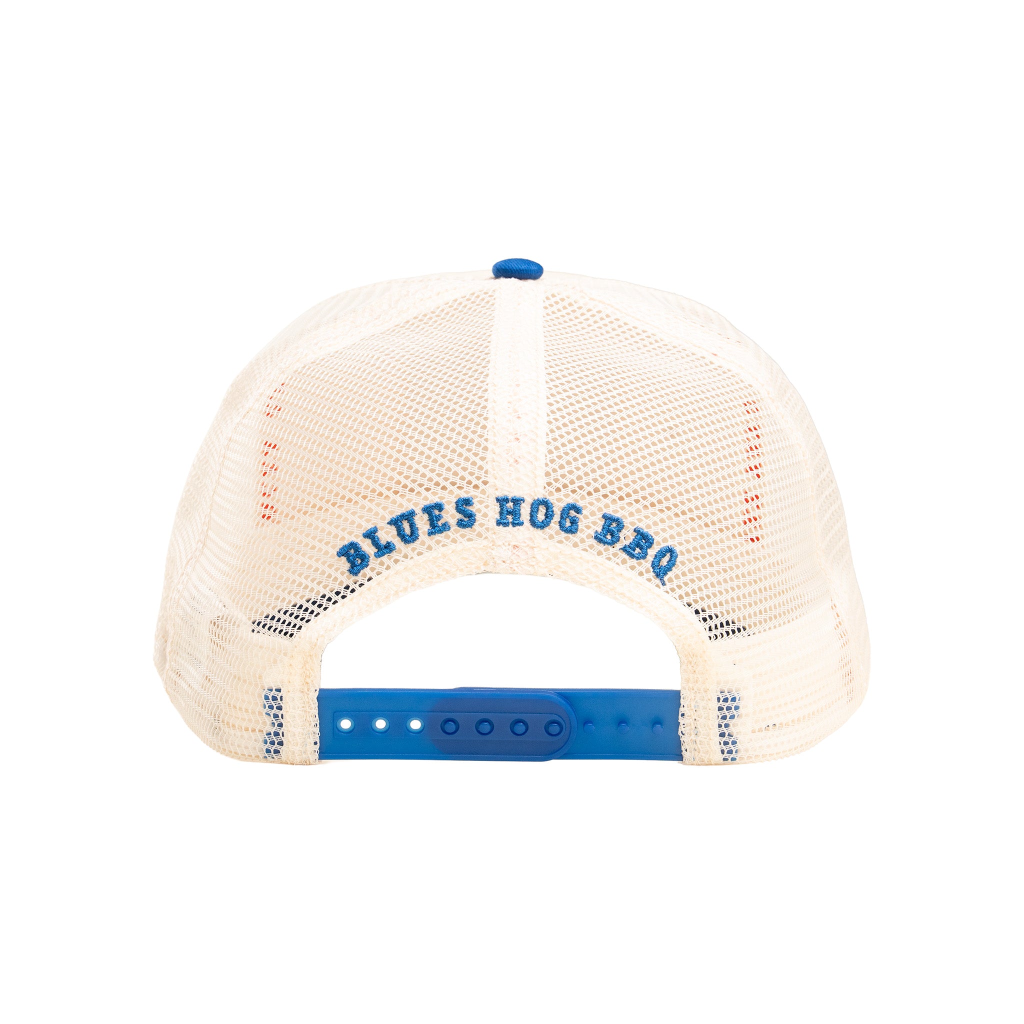 blues-hog-hot-n-fast-trucker-cap-creme-royalblau image 3