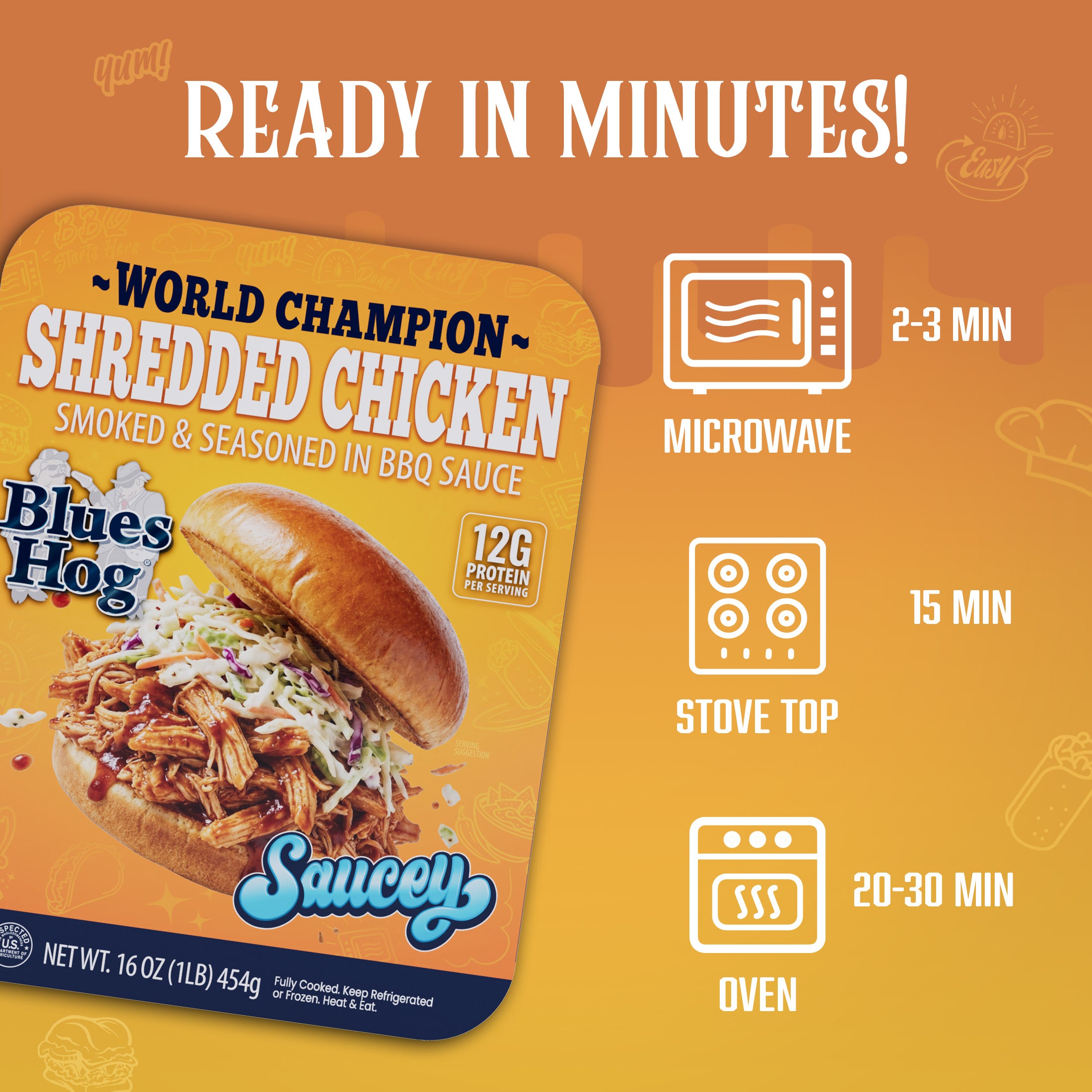 blues-hog-pulled-chicken-ger-uchert-gezupft-1-lb image 3