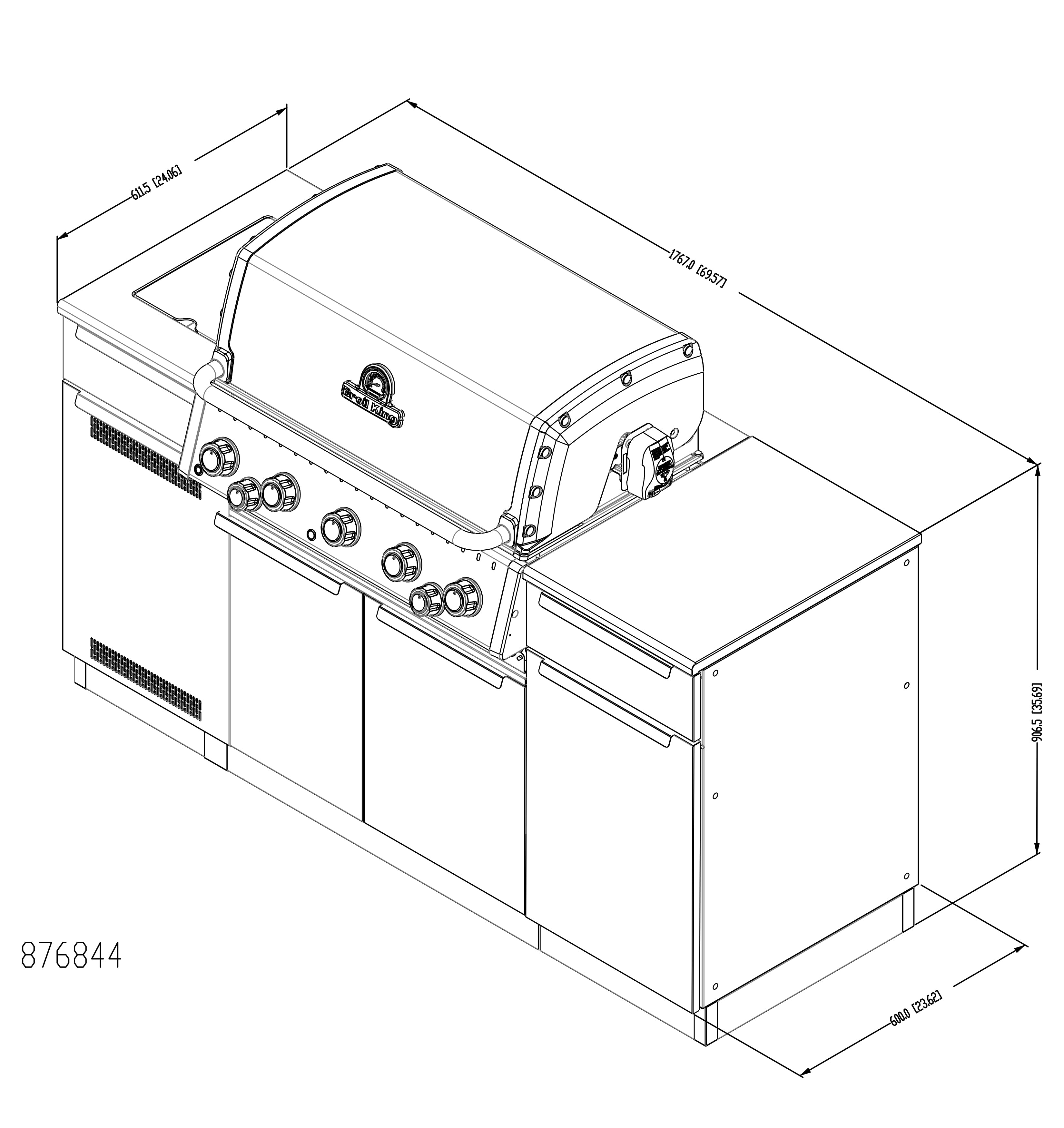 broil-king-baron-590i-einbaugrill-propan-shadow-5-brenner image 5