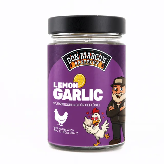 don-marco-s-lemon-garlic-bbq-rub-170g-glas-knoblauch image 1