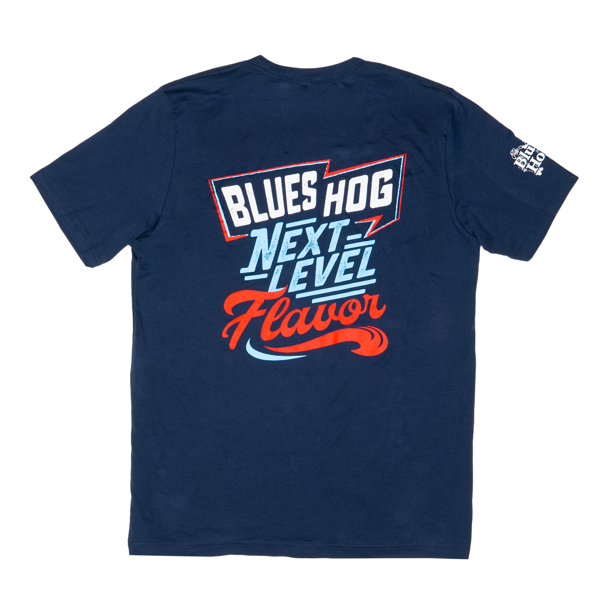 blues-hog-apparel-next-level-flavor-t-shirt-navy-baumwolle-small image 2