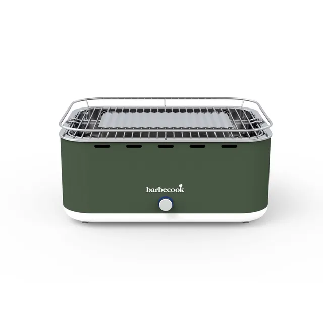 barbecook-carlo-tischgrill-army-green-holzkohle-6-pers image 1
