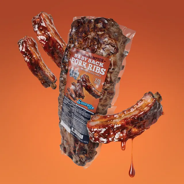 blues-hog-bbq-baby-back-pork-ribs-rippchen-1kg image 1