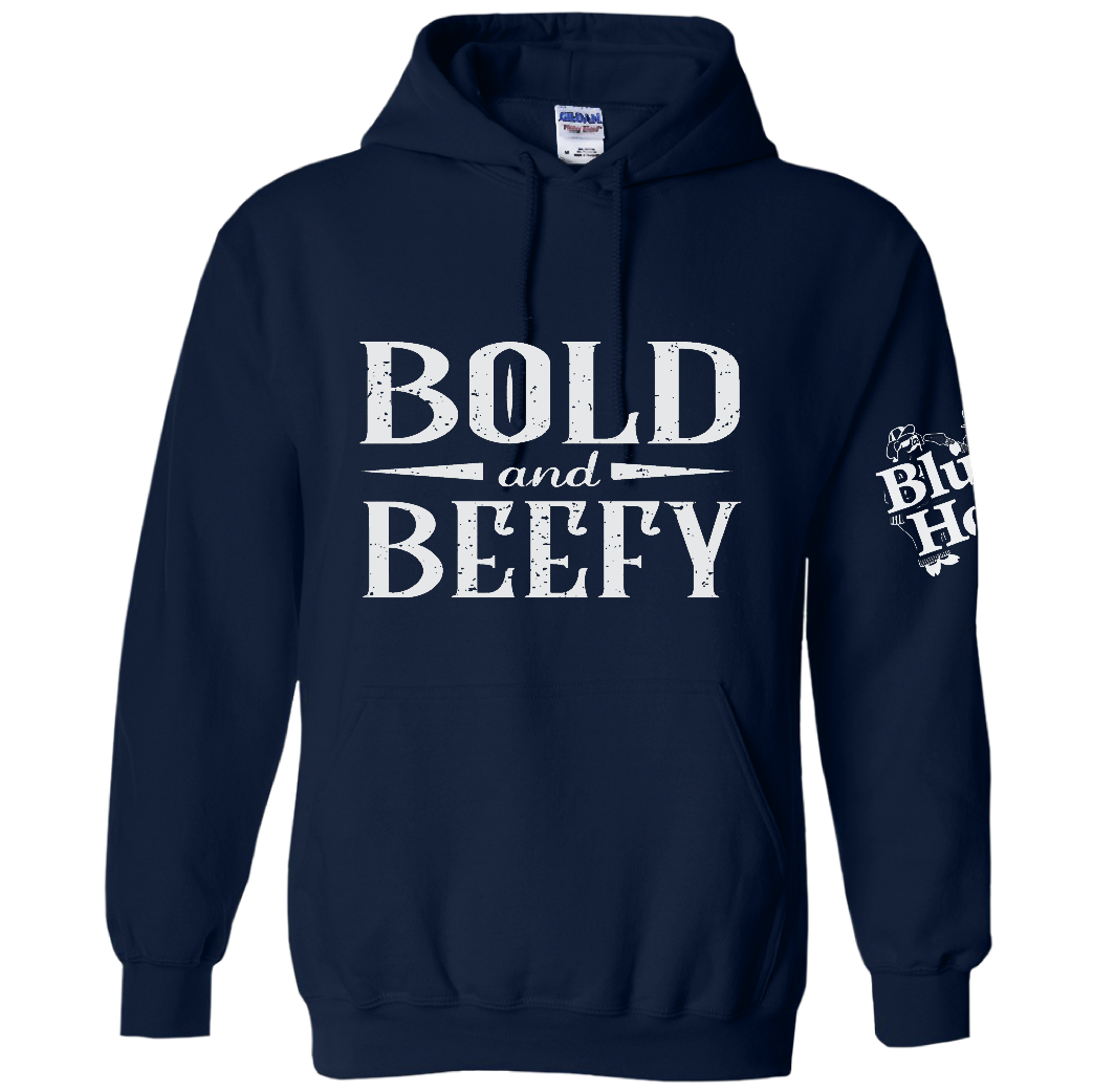 blues-hog-bold-beefy-hoodie-navy image 1