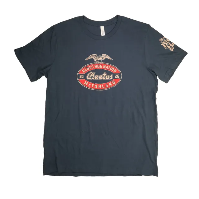 blues-hog-cleetus-bald-eagle-t-shirt-vintage-navy-bau image 1