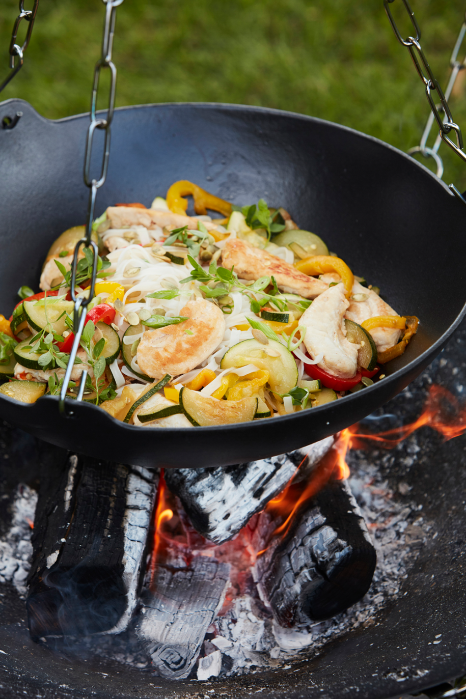 barbecook-junko-gusseisen-wok-grillpfanne-gusseisen image 7