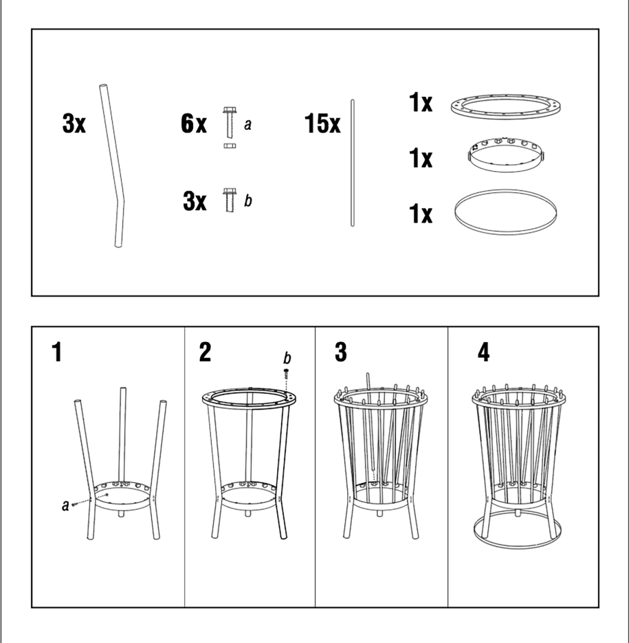 barbecook-modern-ronda-feuerkorb-garten-metall image 3