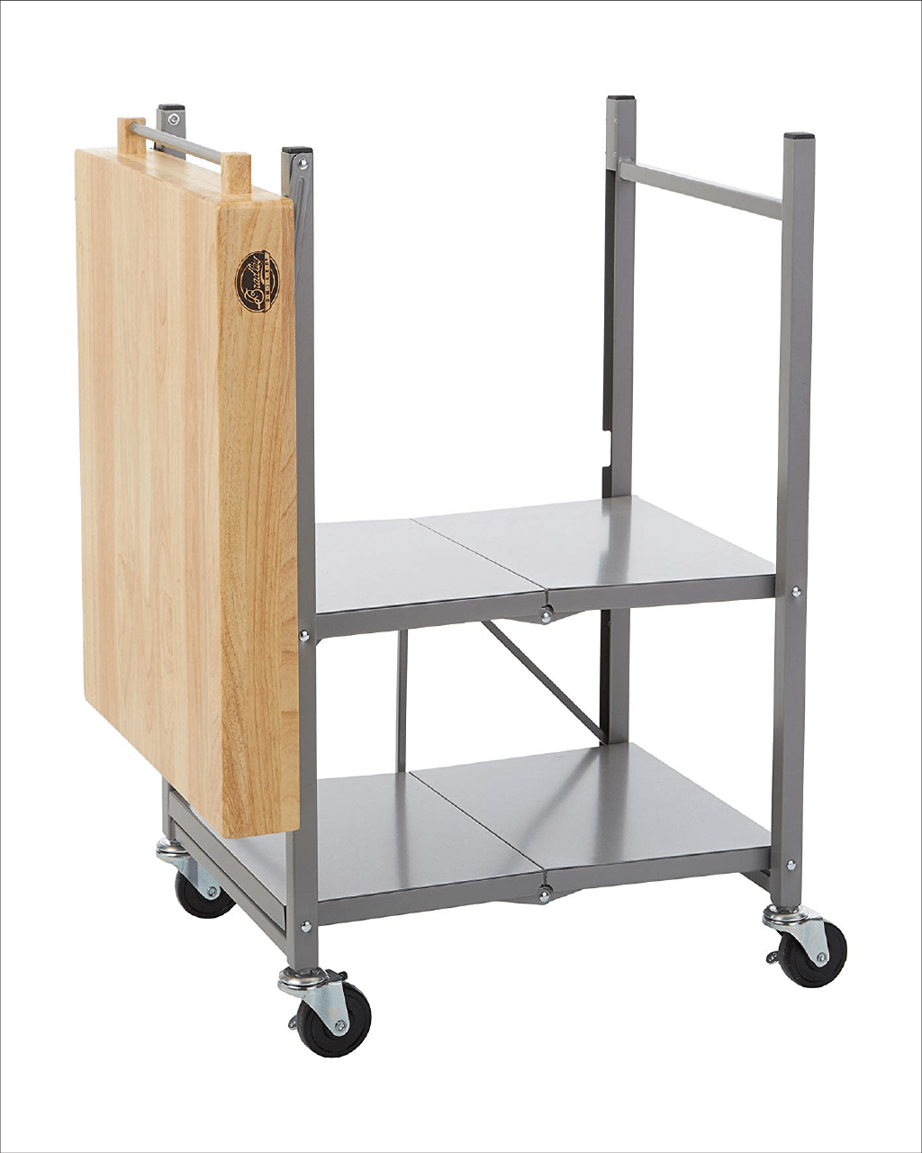 bradley-smoker-k-chenwagen-klappbar-holzplatte-grau-rollen image 4