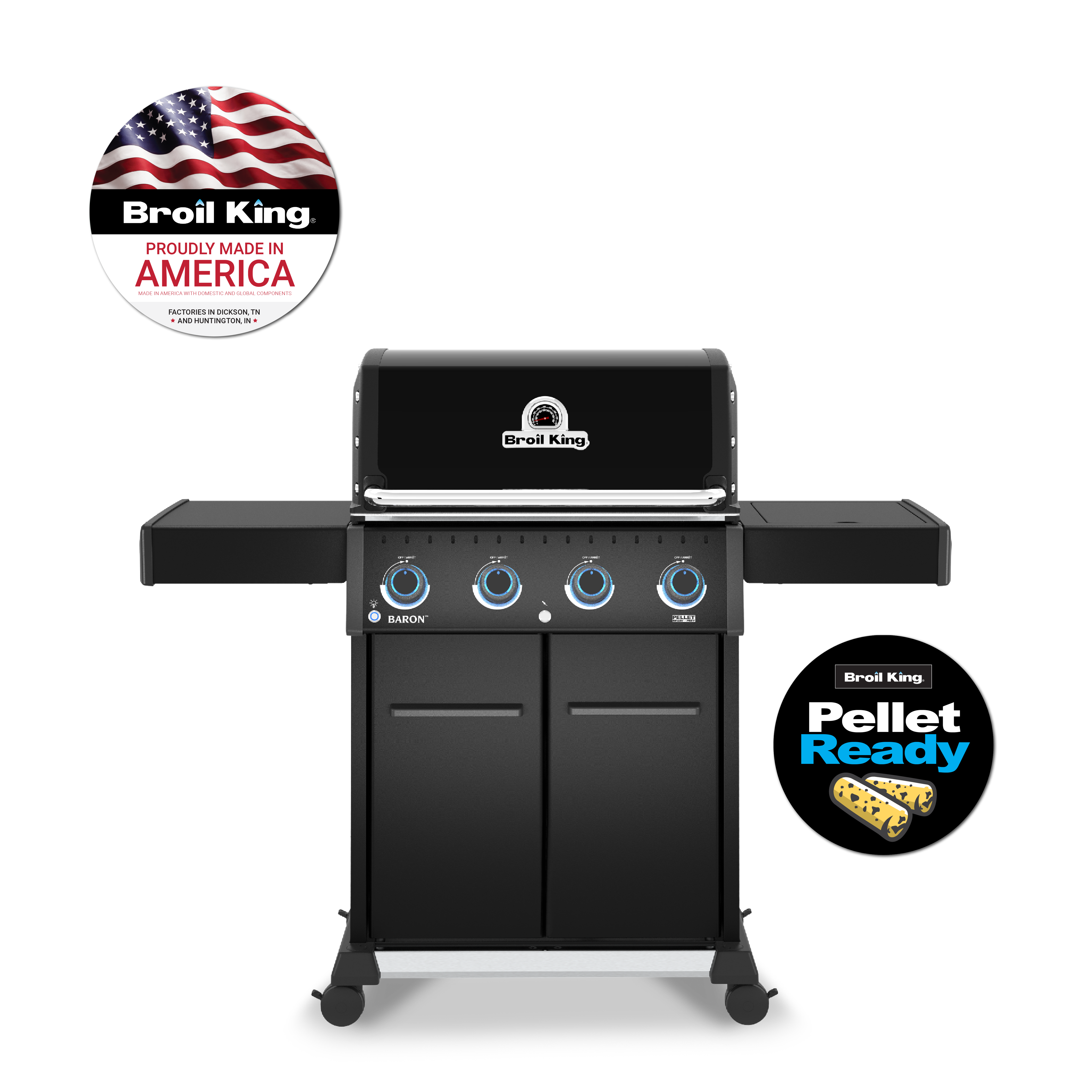 broil-king-baron-420-pro-shadow-gasgrill-propan-4-brenner image 1