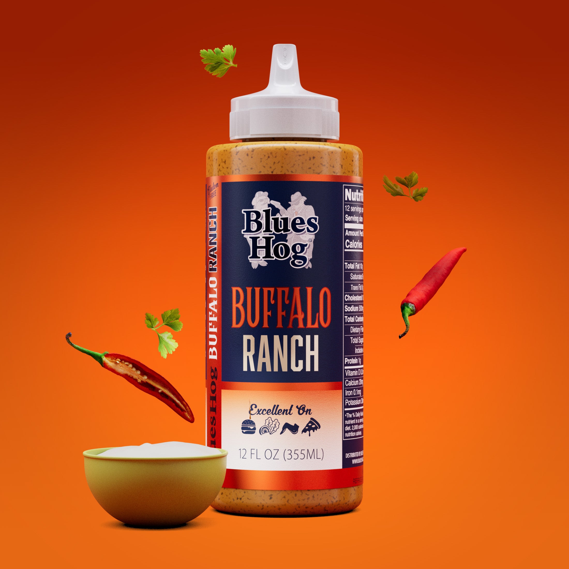 blues-hog-buffalo-ranch-sauce-12-oz-dip-scharf-cremig image 1