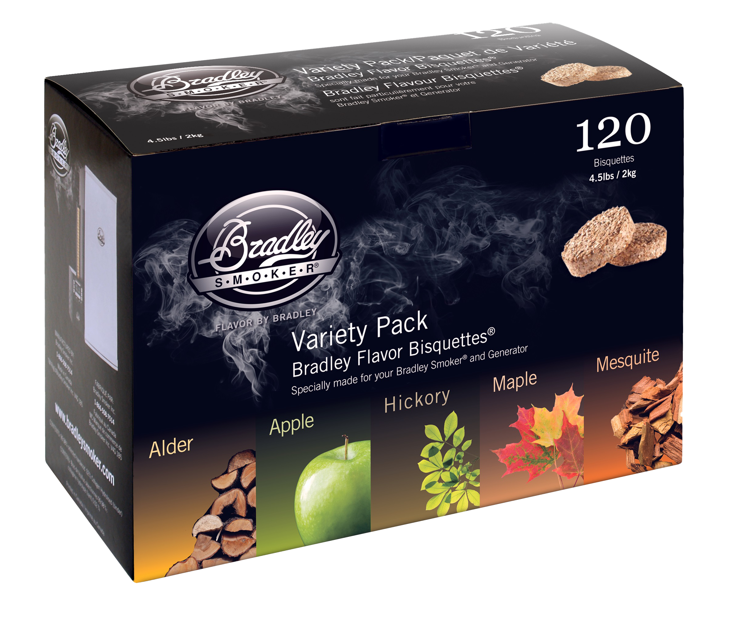 bradley-wood-bisquettes-5-sorten-probierpack-r-ucherholz image 1