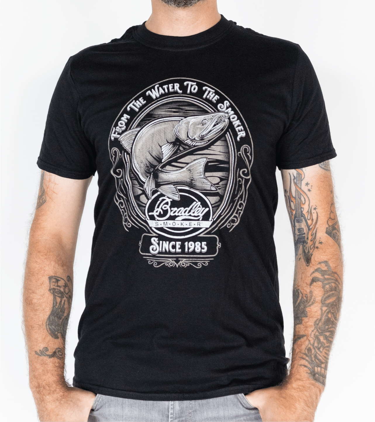 bradley-smoker-salmon-t-shirt-bbq-shirt-schwarz-gr-e-l image 4