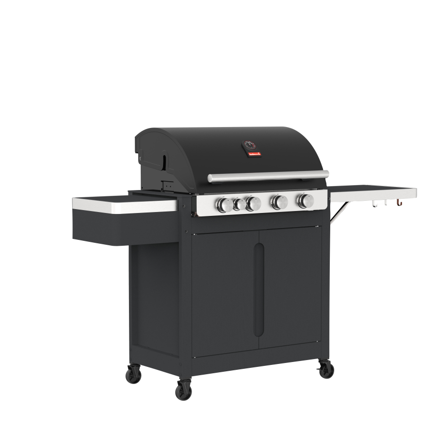 barbecook-stella-4311-gasgrill-schwarz-4-brenner image 2
