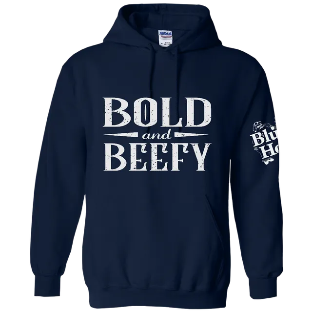 blues-hog-bold-beefy-hoodie-navy image 1