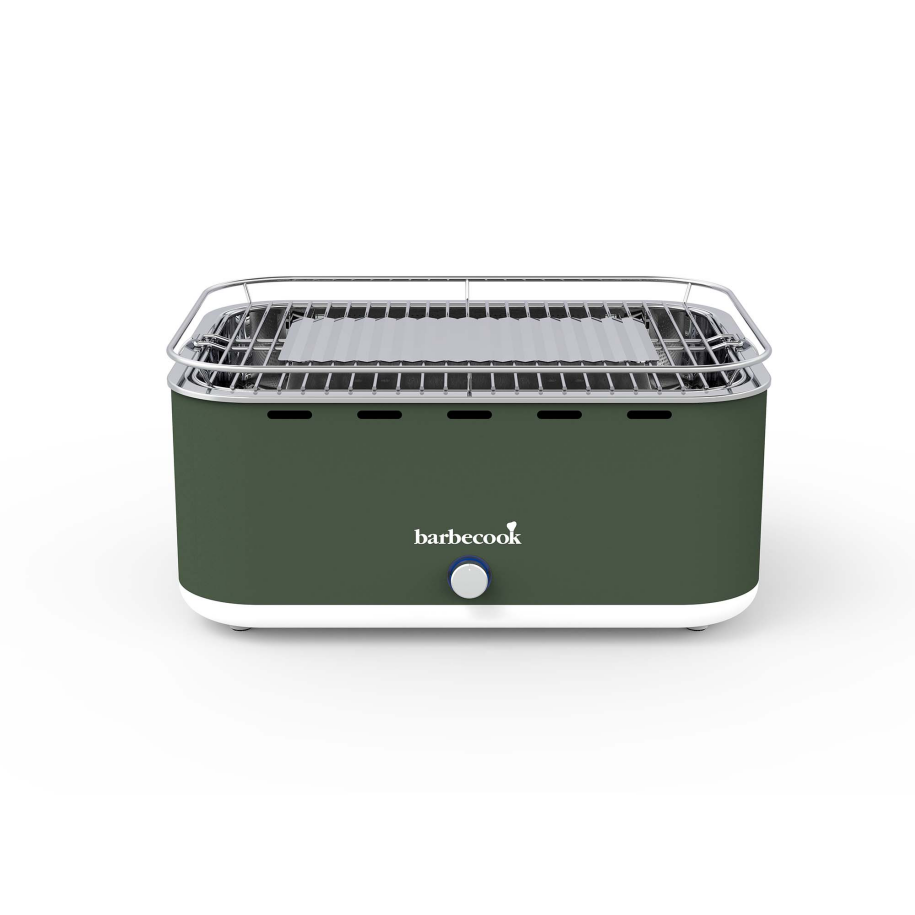 barbecook-carlo-tischgrill-army-green-holzkohle-6-pers image 2