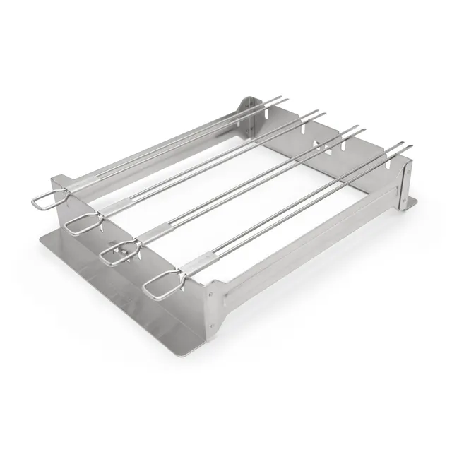 broil-king-kebab-rack-schaschlik-halter-edelstahl-mit-4-spie-en image 1