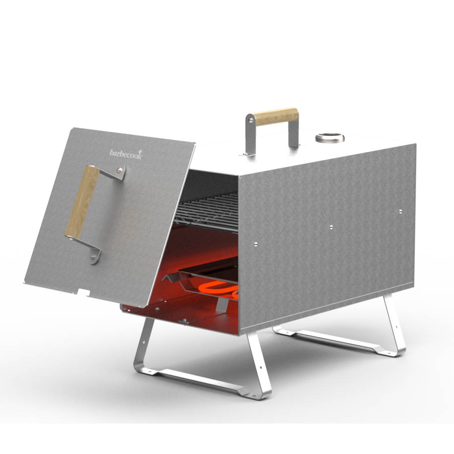 barbecook-otto-2-0-elektrogrill-tischgrill-mit-r-ucherbox image 2