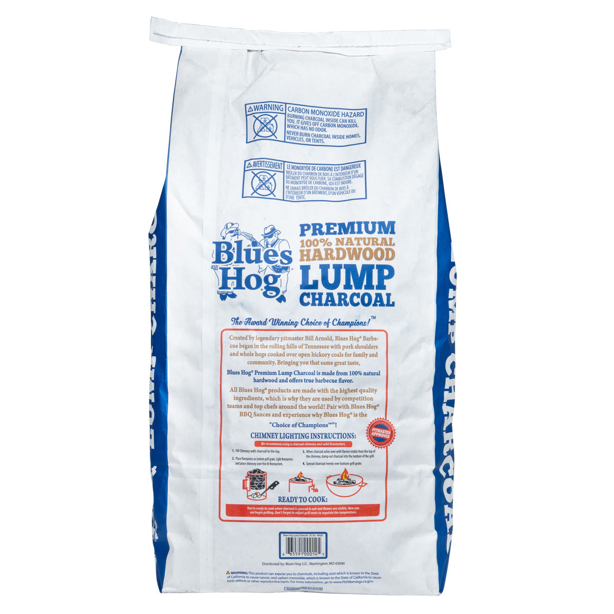 blues-hog-natural-lump-charcoal-grillholzkohle-20-lb image 2