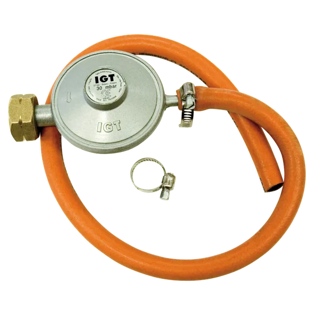 barbecook-siesta-gasdruckregler-niederlande-30mbar-mit-schlauch image 1