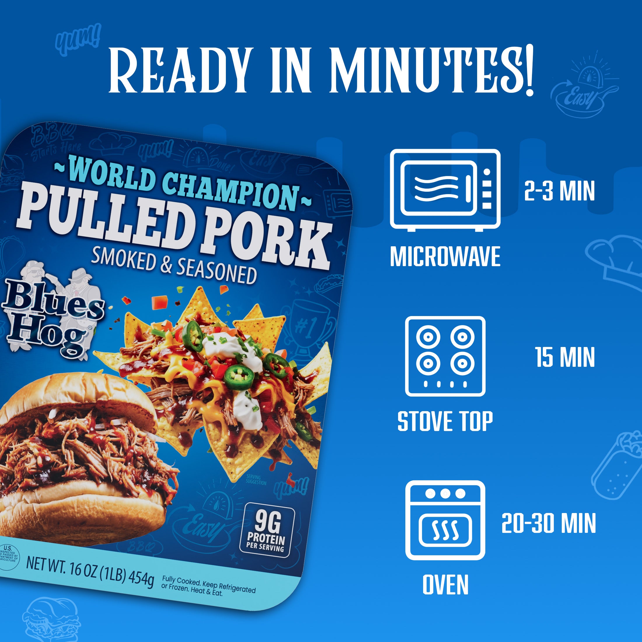 blues-hog-meat-bbq-pulled-pork-schweinefleisch-1-lb-gegart image 3