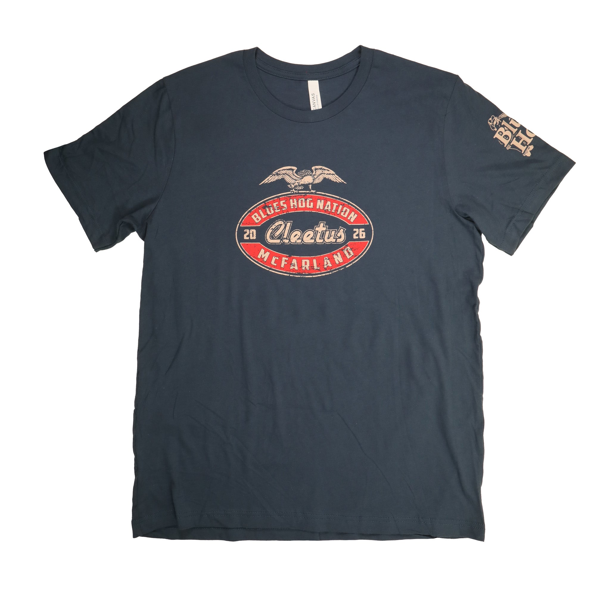 blues-hog-cleetus-bald-eagle-t-shirt-vintage-navy-bau image 1