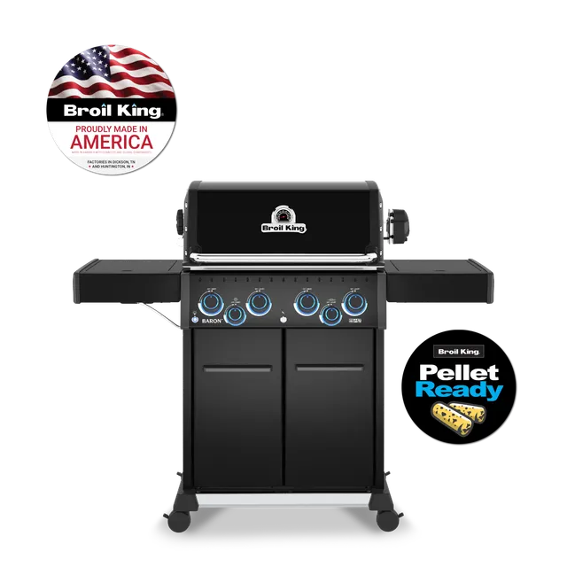 broil-king-baron-490-pro-shadow-gasgrill-4-brenner-mit-seitenbrenner image 1