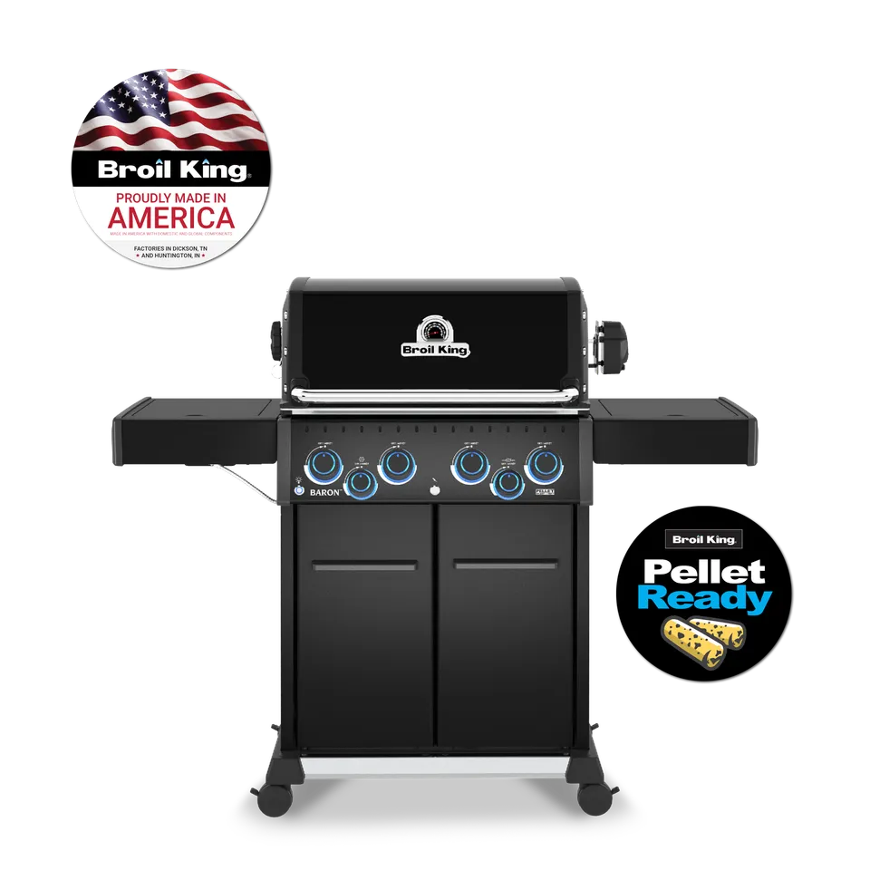 broil-king-baron-490-pro-shadow-gasgrill-4-brenner-mit-seitenbrenner image 1