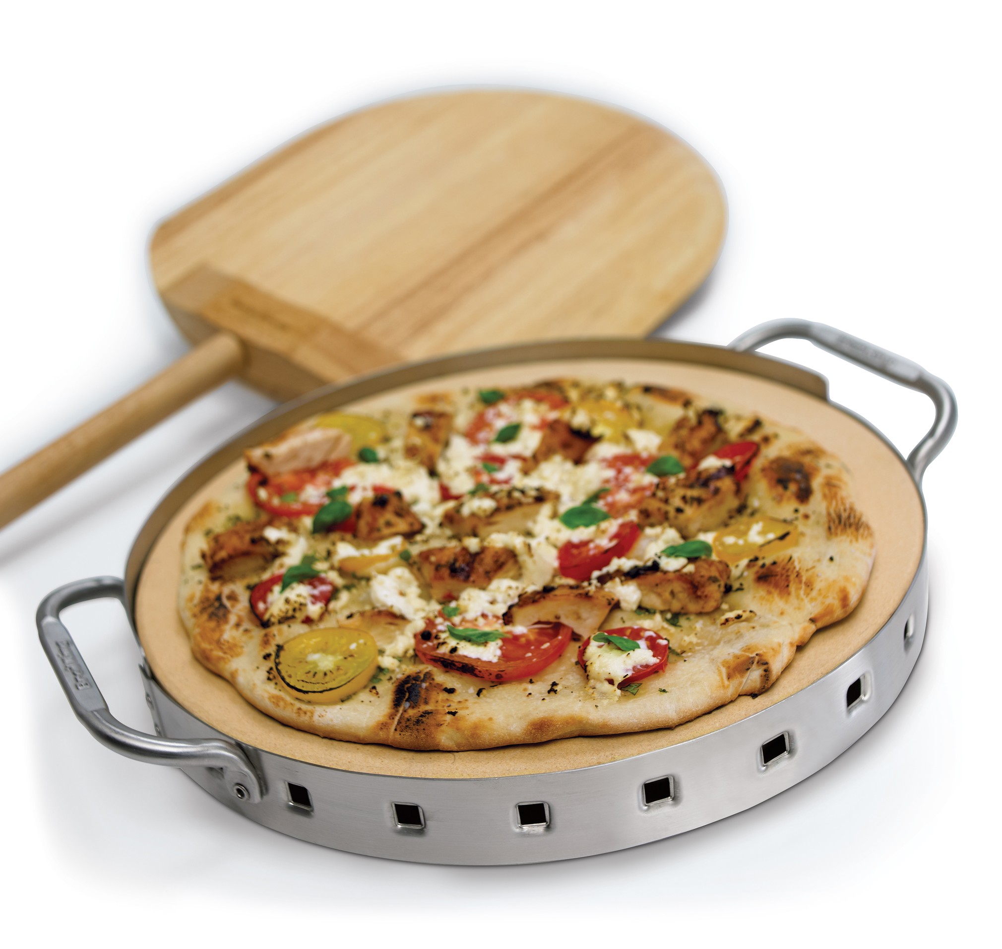 broil-king-pizza-stone-grill-set-pizzastein-33-cm-mit-schieber image 2
