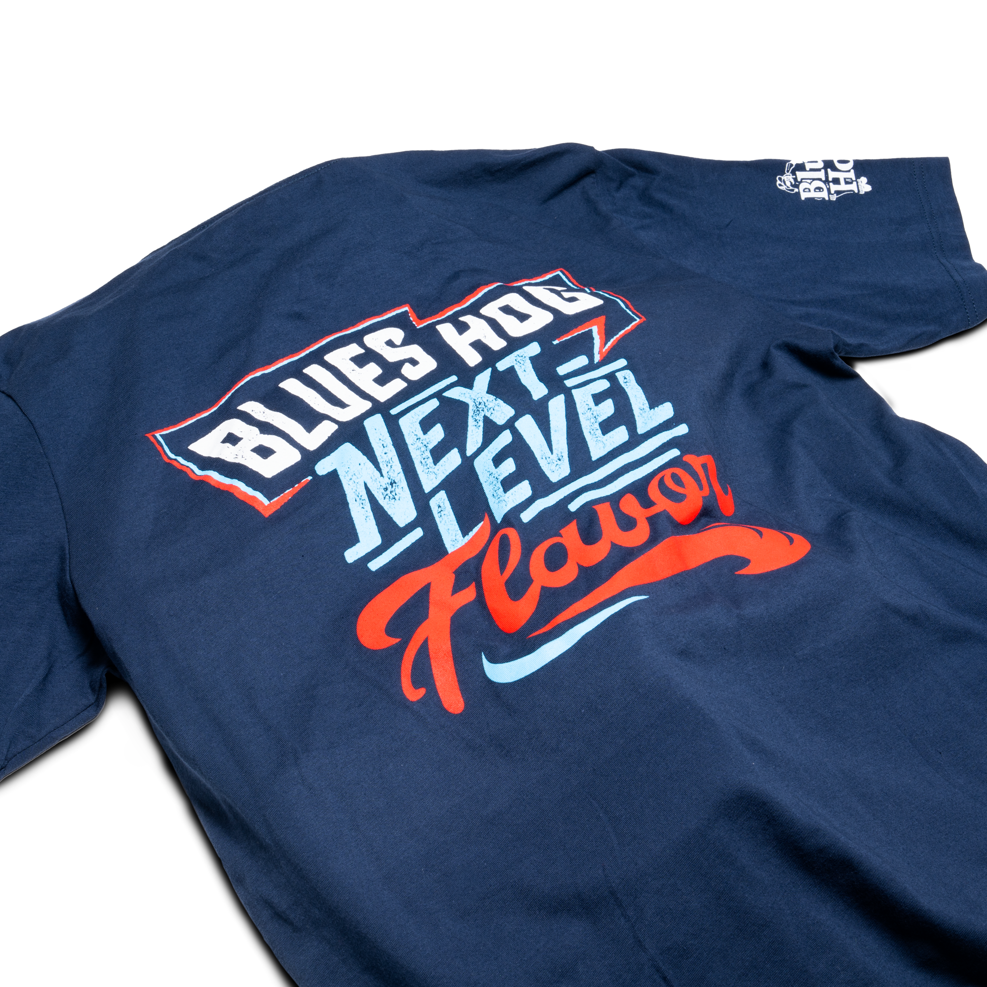 blues-hog-apparel-next-level-flavor-t-shirt-navy-baumwolle-small image 3