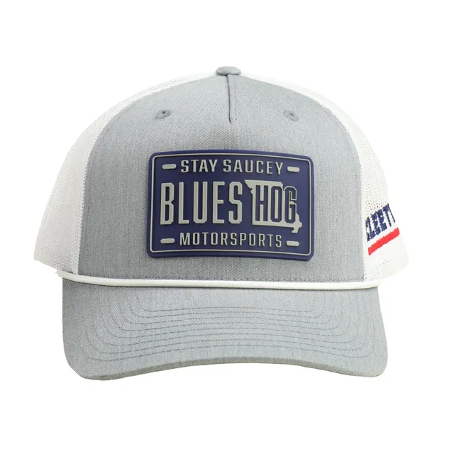 blues-hog-apparel-cleetus-license-plate-cap-grau-trucker image 1