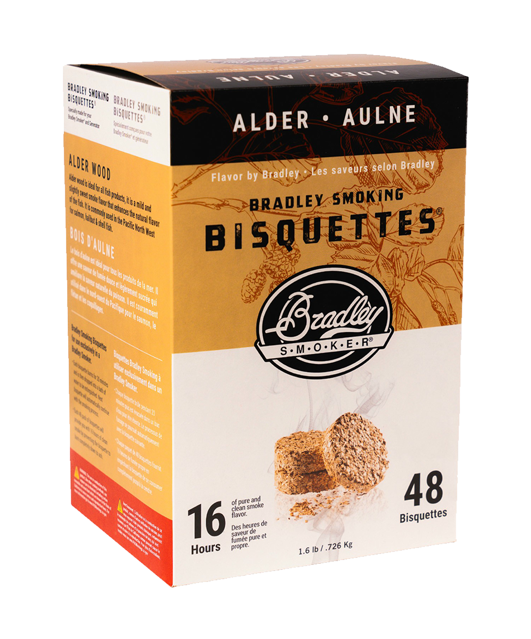 bradley-smoker-wood-smoking-bisquettes-erle-48-st-ck-mild image 2