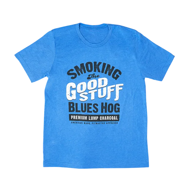 blues-hog-smoking-the-good-stuff-t-shirt-gr-s-blau-baumwolle image 1
