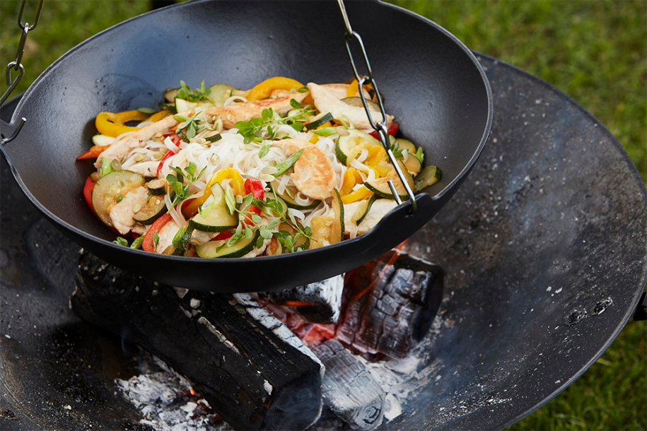 barbecook-junko-gusseisen-wok-grillpfanne-gusseisen image 6