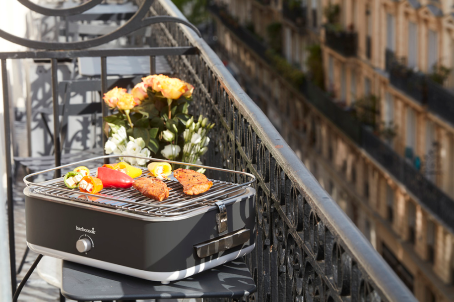 barbecook-e-carlo-elektrogrill-midnight-grey-balkon image 4