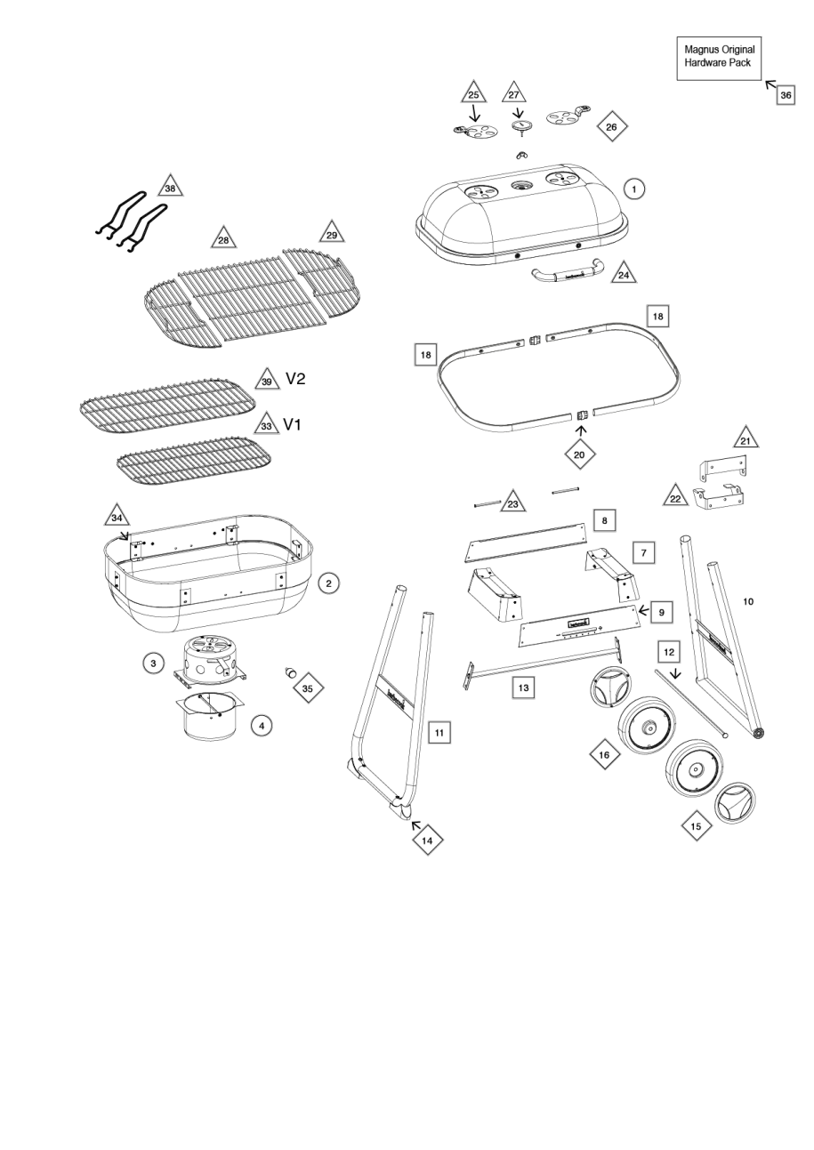 barbecook-magnus-holzkohlegrill-original-schwarz-mit-deckel image 3