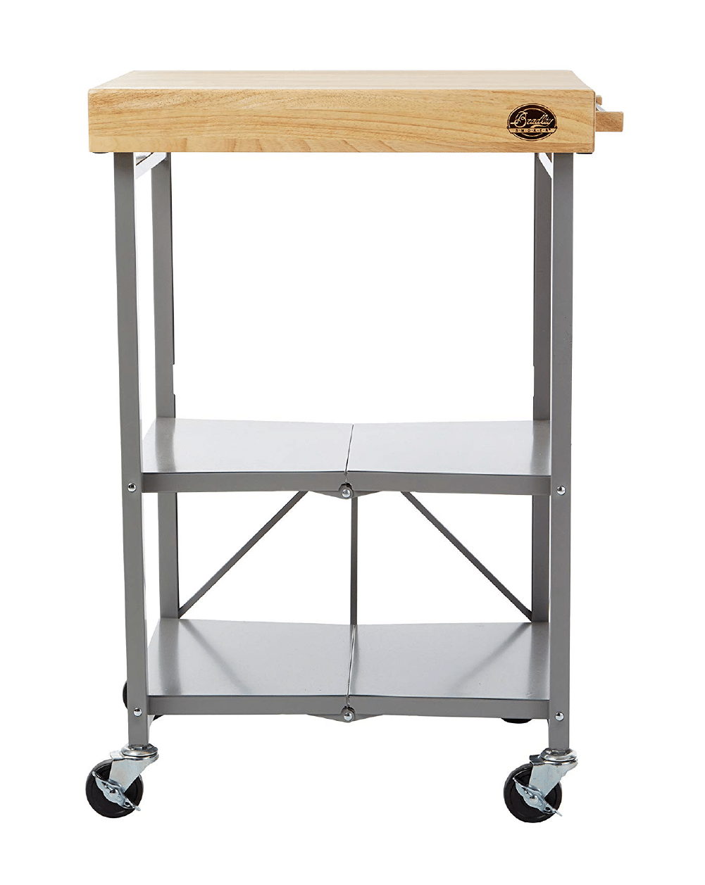 bradley-smoker-k-chenwagen-klappbar-holzplatte-grau-rollen image 1
