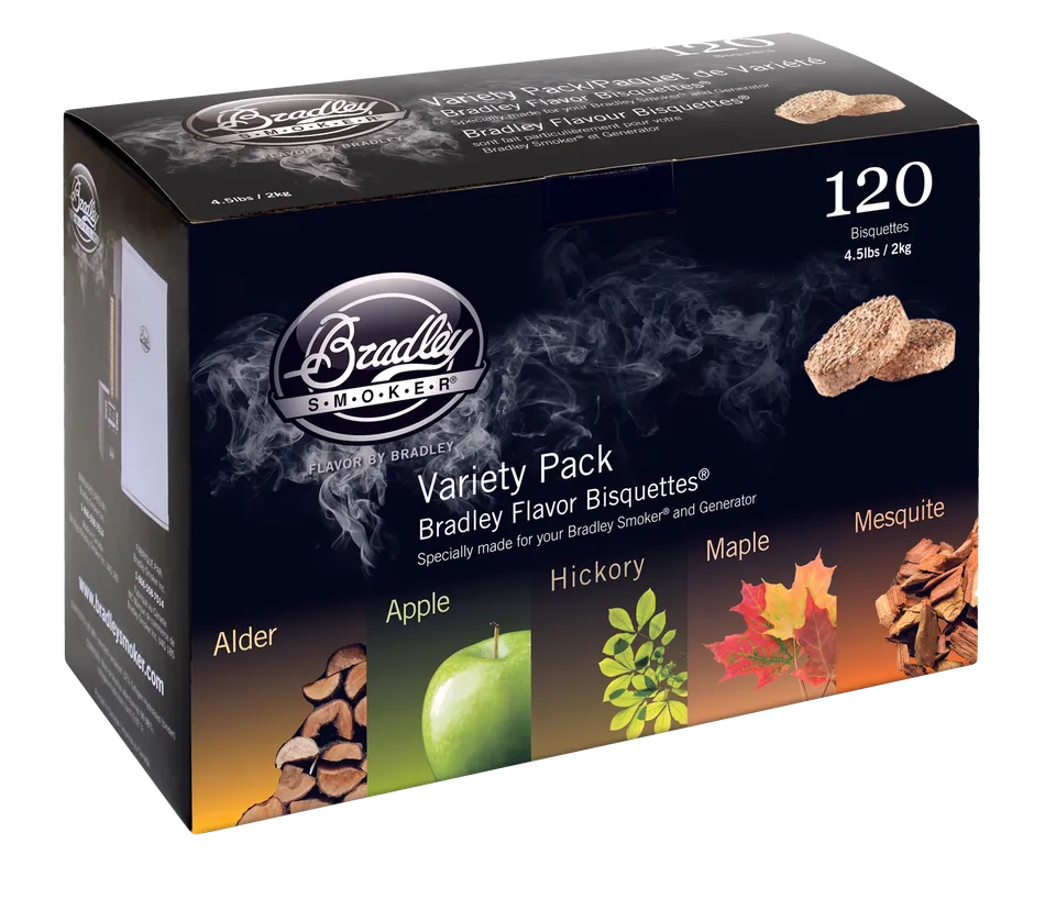 bradley-wood-bisquettes-5-sorten-probierpack-r-ucherholz image 1