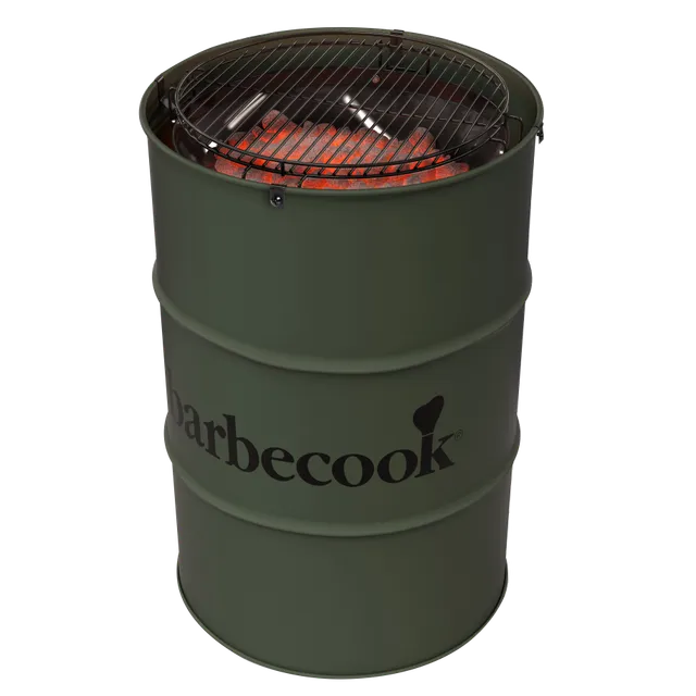 barbecook-edson-holzkohlegrill-army-green-mit-tisch image 1