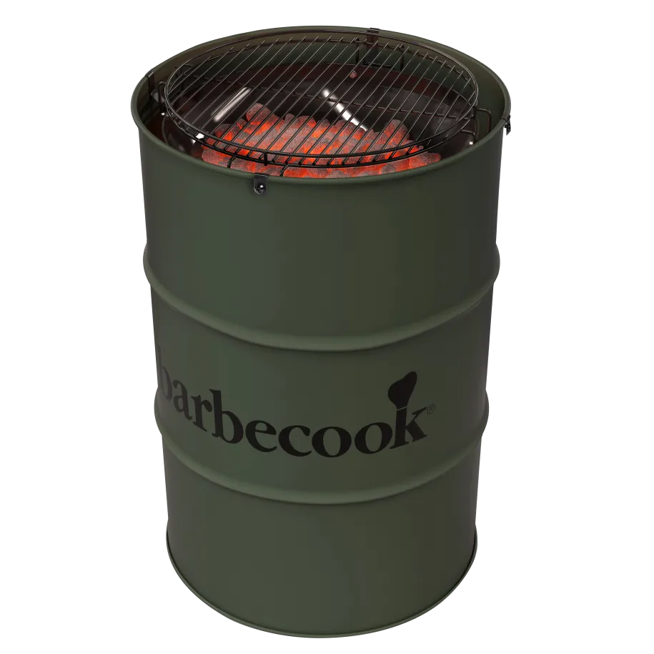 barbecook-edson-holzkohlegrill-army-green-mit-tisch image 1