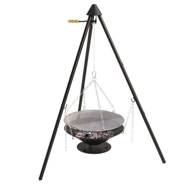 barbecook-junko-holzgrill-dreibein-mit-flaschenzug image 1