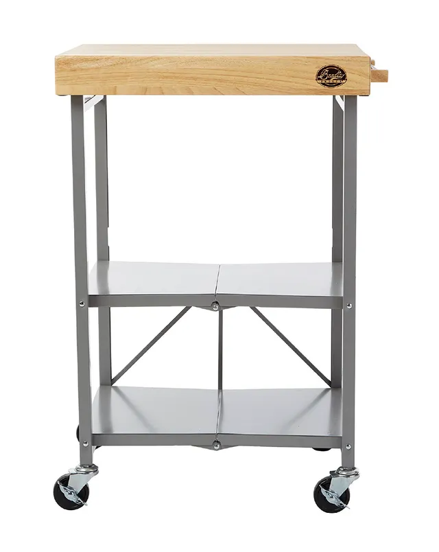 bradley-smoker-k-chenwagen-klappbar-holzplatte-grau-rollen image 1