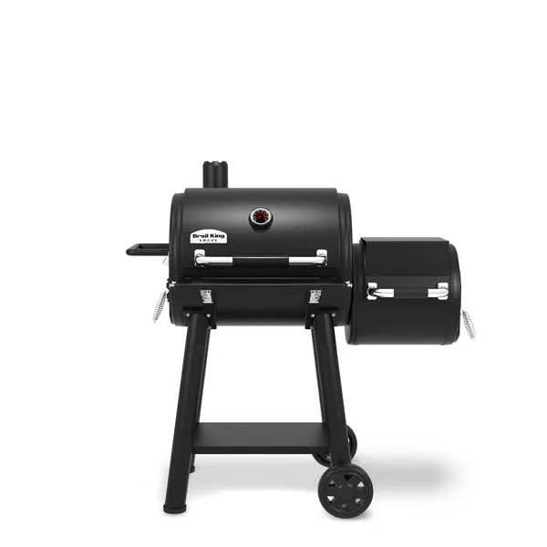 broil-king-regal-400-holzkohlegrill-offset-smoker-guss image 1