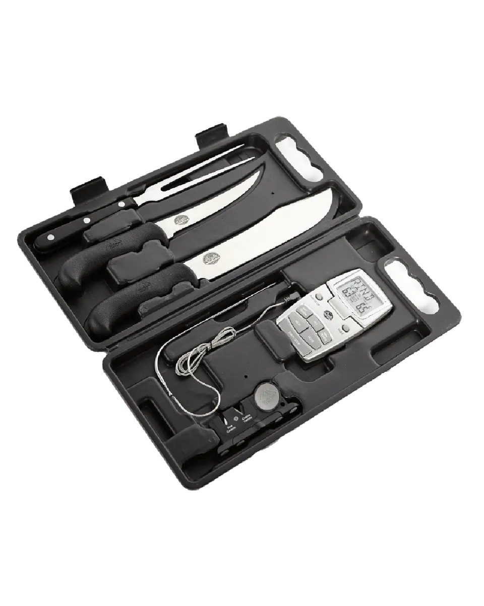 bradley-smoker-knife-kit-messerset-5-tlg-mit-thermometer image 1
