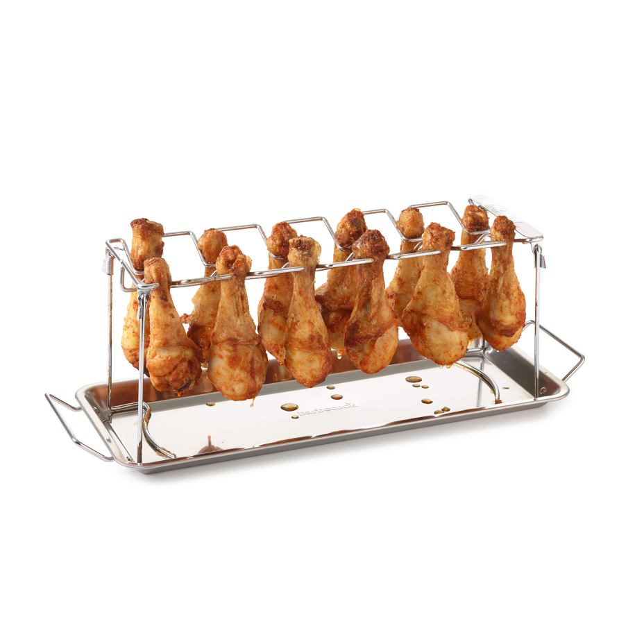 barbecook-buddy-h-hnchenschenkel-halter-grill-zubeh-r-edelstahl image 2