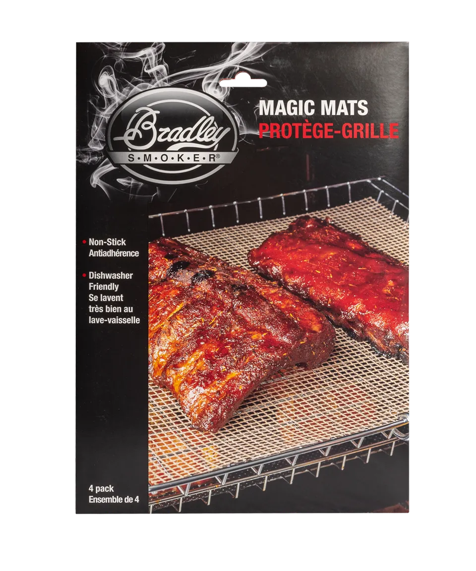 bradley-smoker-magic-mats-r-uchermatte-4er-set-beige-antihaft image 1
