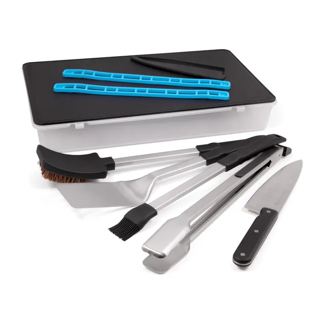 broil-king-porta-chef-grillbesteck-set-5-teilig-mit-schneidebrett image 1