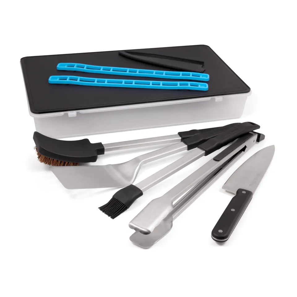 broil-king-porta-chef-grillbesteck-set-5-teilig-mit-schneidebrett image 1