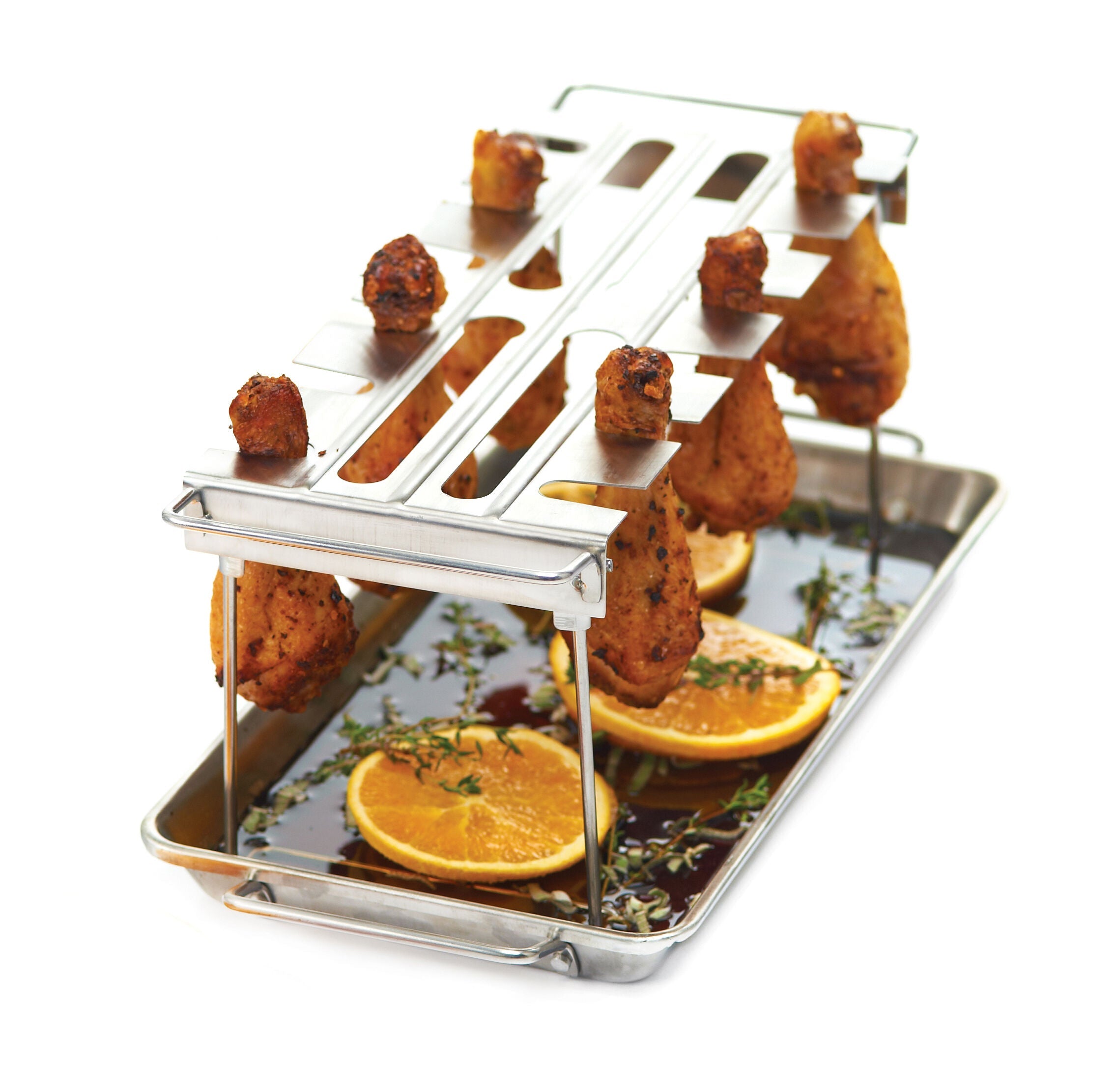 broil-king-grill-accessories-wing-rack-pan-h-hnchenhalter-edelstahl image 2