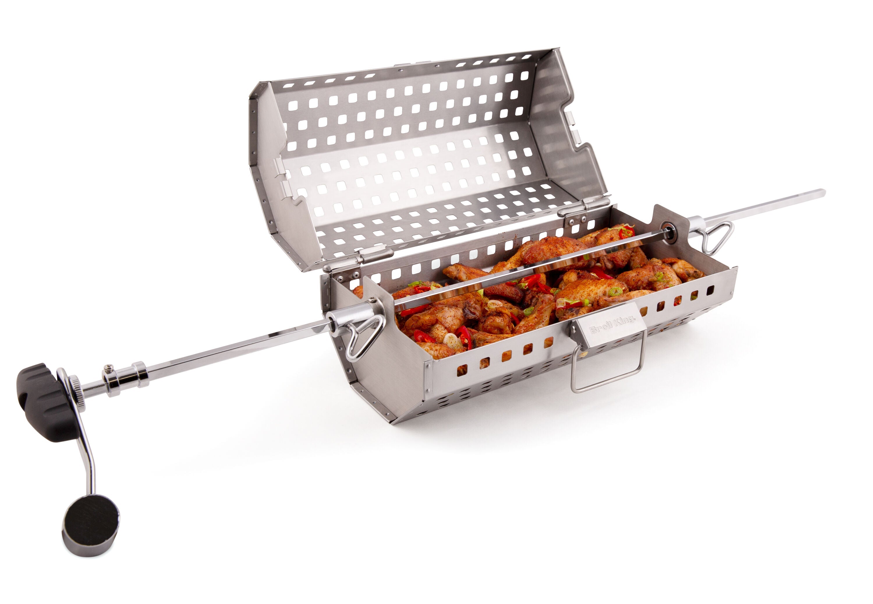 broil-king-rotisserie-tumble-basket-drehkorb-edelstahl image 2