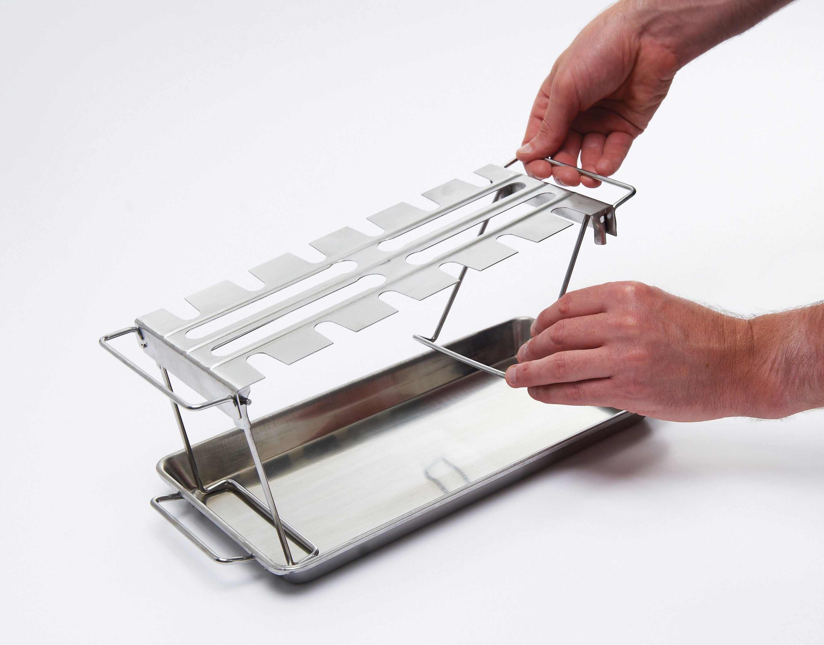 broil-king-grill-accessories-wing-rack-pan-h-hnchenhalter-edelstahl image 4